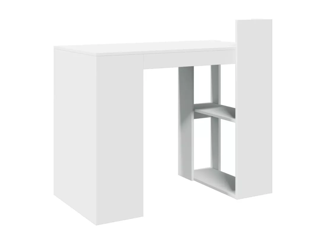 Bureau blanc 103,5x56,5x94 cm bois d'ingénierie