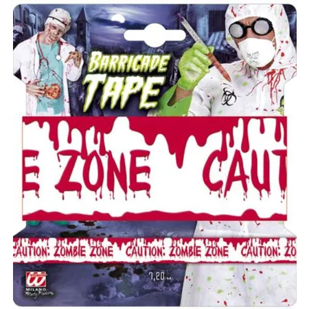 Widmann Absperrband Caution: Zombie Zone, 7,20 m