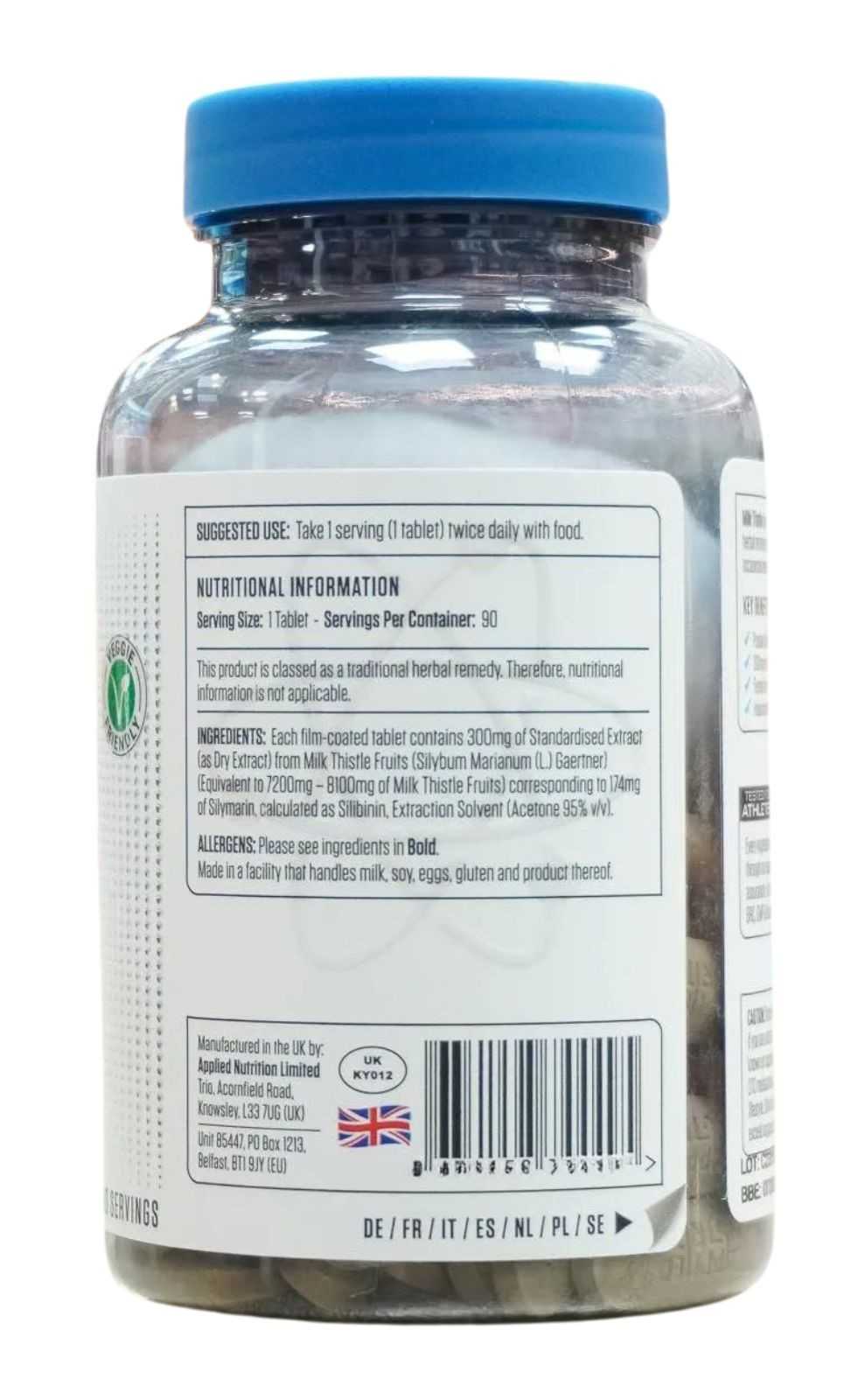 Applied Nutrition Cardo Mariano 90 cápsulas