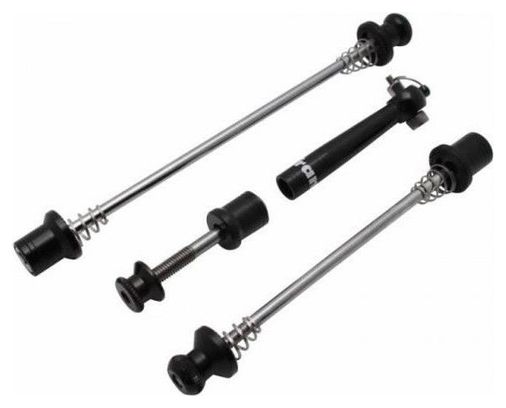 blocage antivol de roue avant-arriere   tige de selle noir (kit 3 pieces)