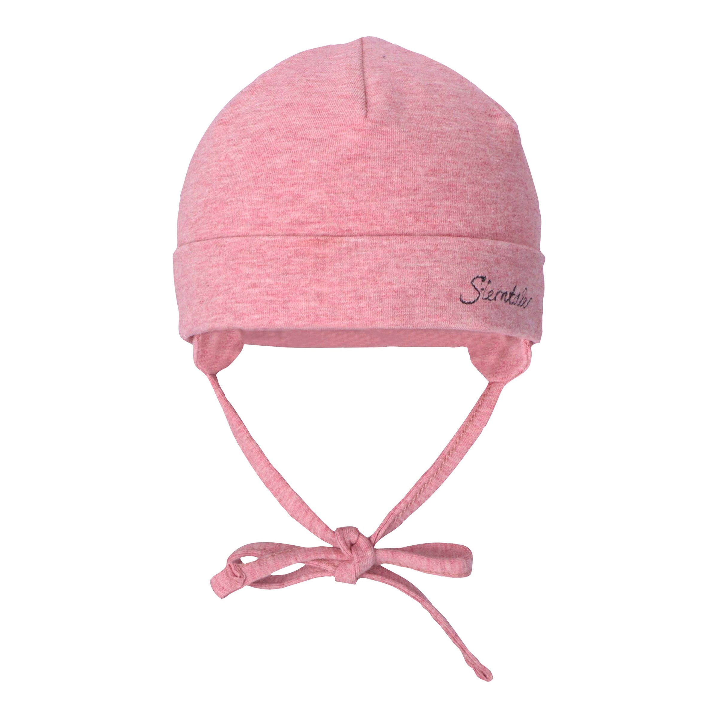 Sterntaler Mütze mit Bindeband rosa