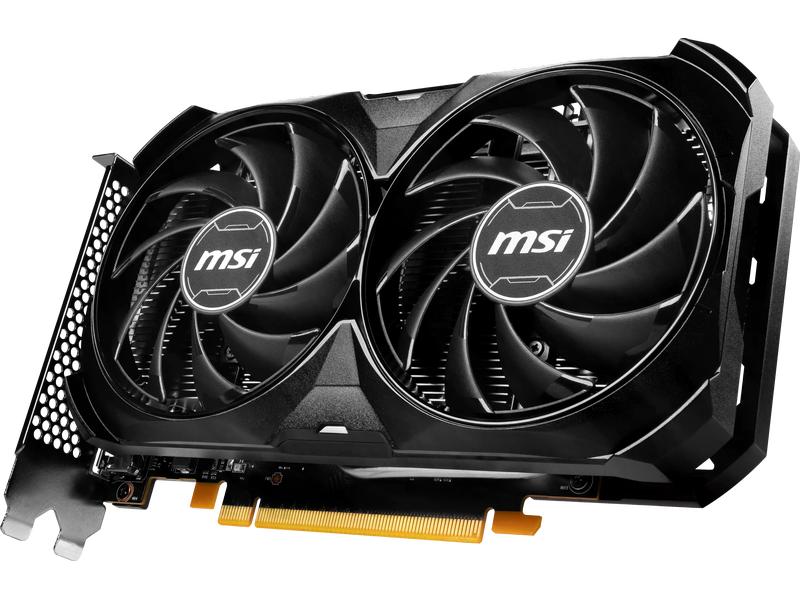 MSI Grafikkarte GeForce RTX 4060 Ventus 2X Black OC 8 GB Gamer-Grafikkarte mit 8 GB GDDR6X-Speicher, ermöglicht Auflösungen bis zu 8k