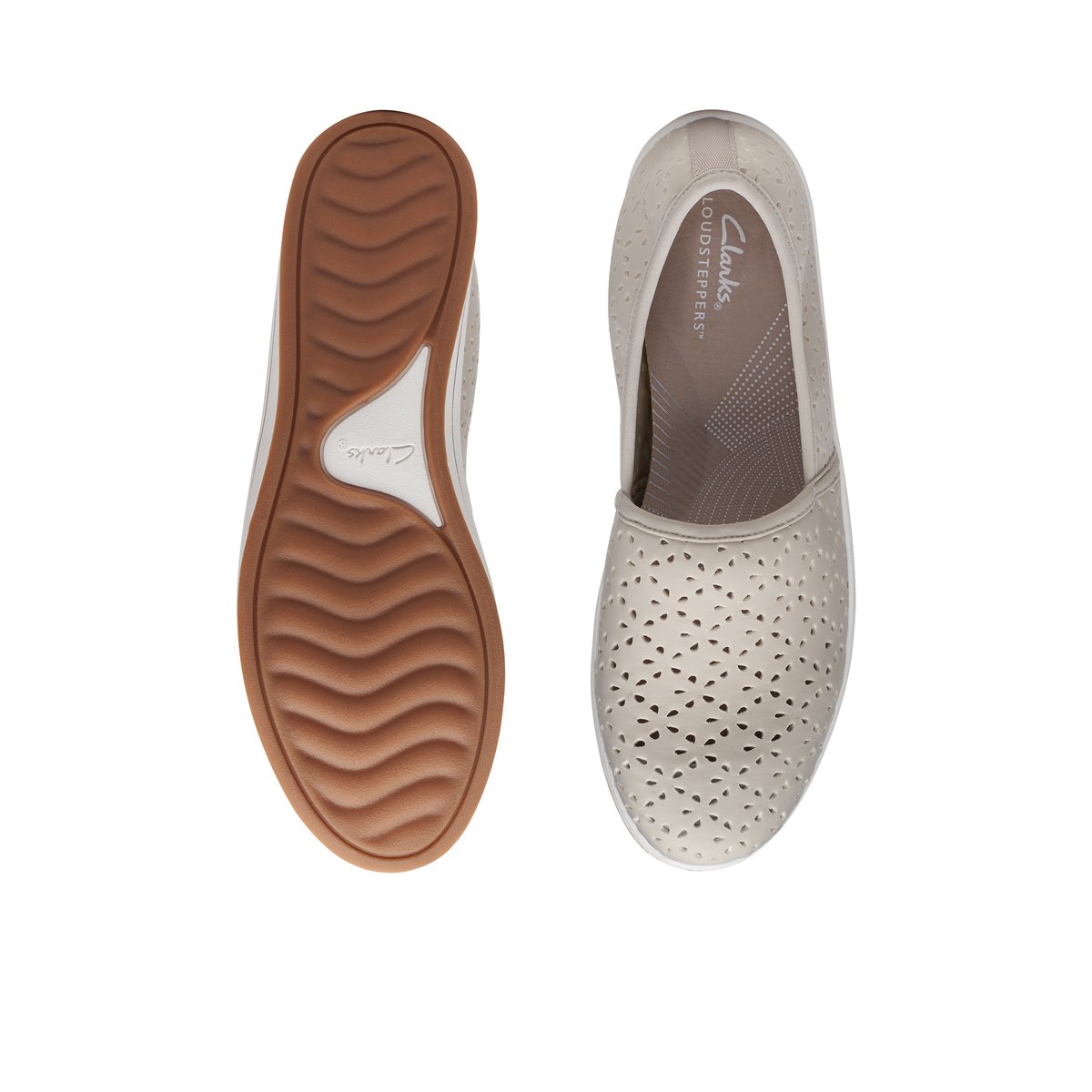 CLARKS-Breeze_emily-Baskets athleisure - Talon plat - Autre Beige