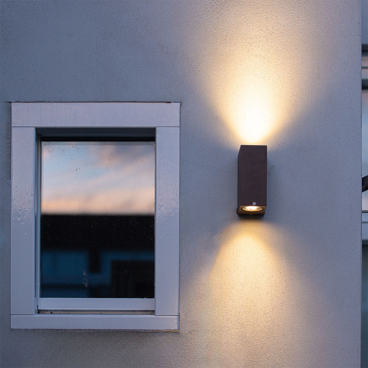 Industriële wandlamp roestbruin 2-lichts IP44 - Baleno