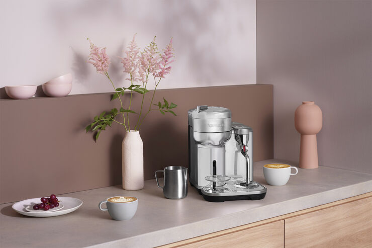 Nespresso The Vertuo Creatista Brushed Stainless Steel Grå