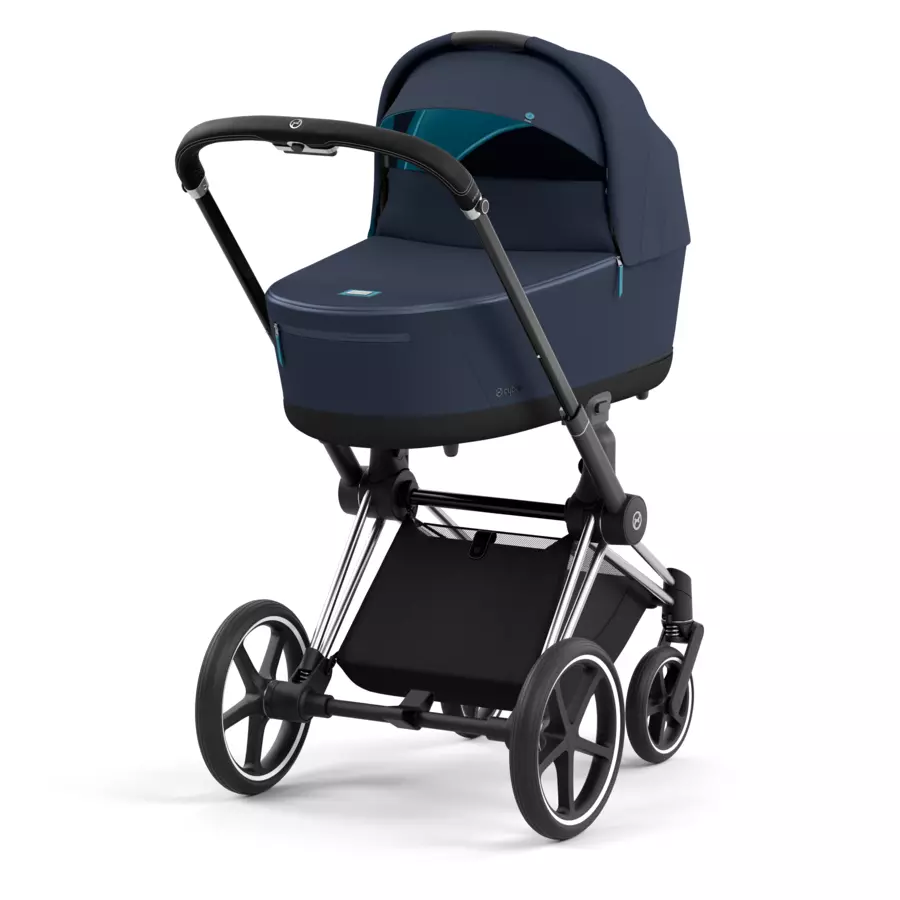 cybex PLATINUM Kombikinderwagen Priam Chrome Black Dark Navy Conscious Collection