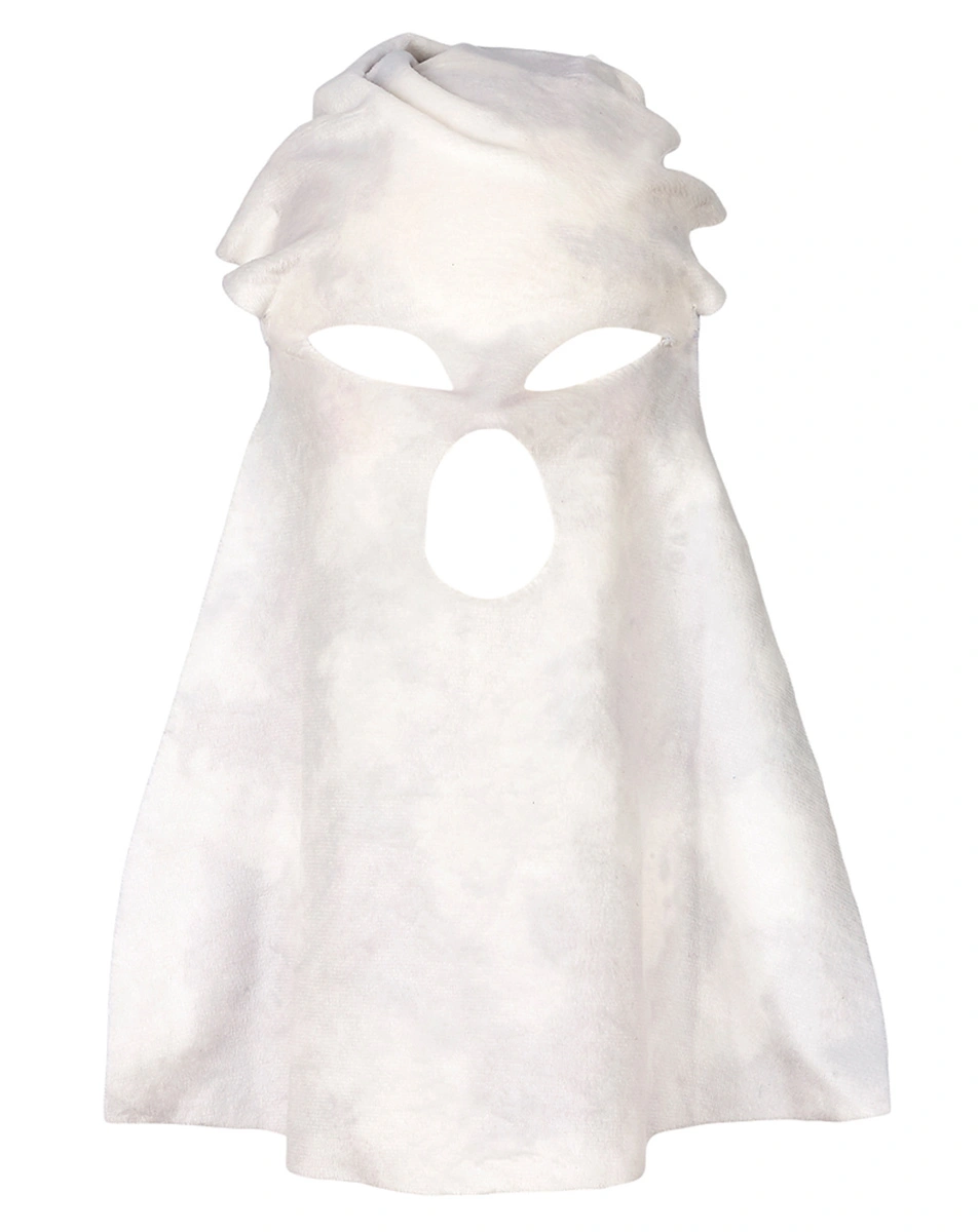 Umhang GEIST mit Maske in hellgrau