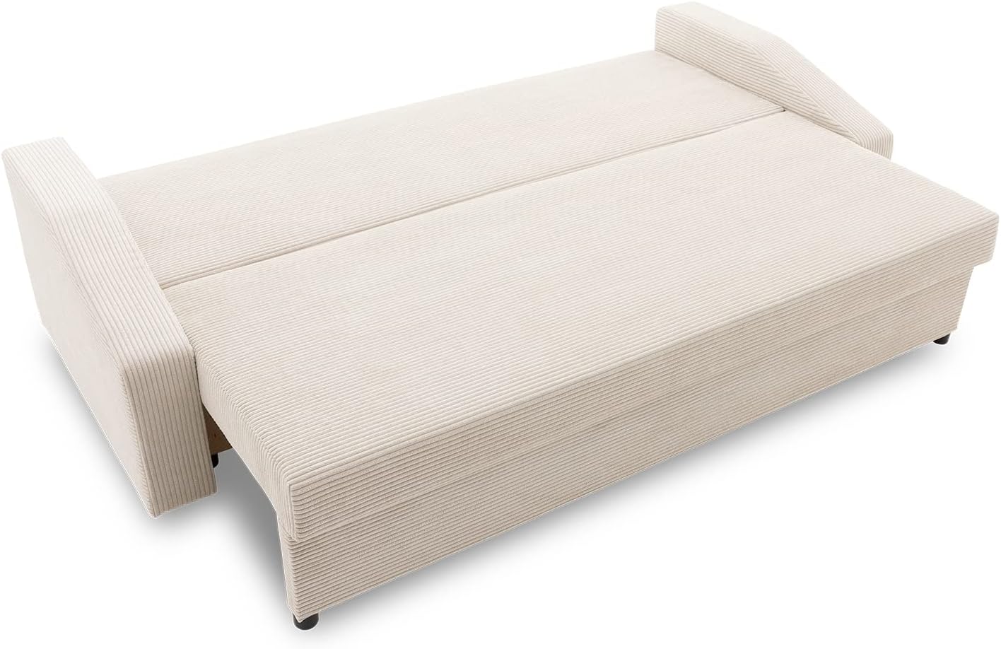 Couch Dorma mit schlaffunktion, einfacher Aufbau, modernes Design, polstermöbel. Schlafcouch zum Wohnzimmer. Widerstandsfähiges, Minimalistisches Design (POSO 022)
