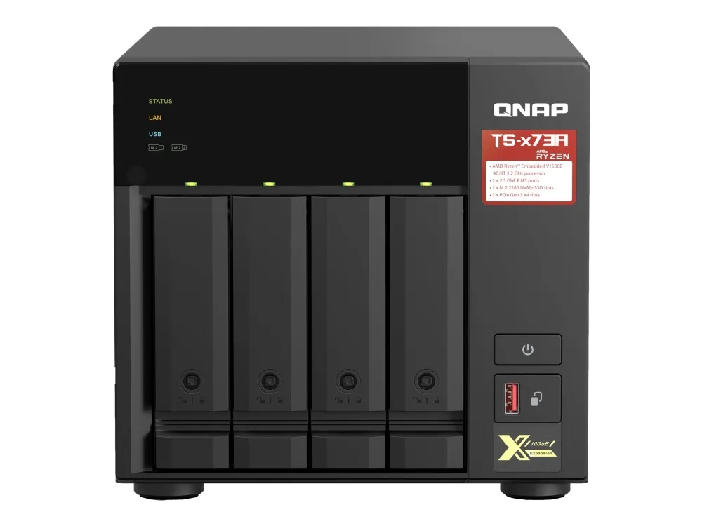 QNAP TS-473A - NAS-server - 4 bays - SATA 6Gb/s - RAM 8 GB - 2.5 Gigabit Ethernet