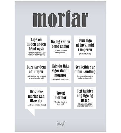 Dialægt Poster - 30x42 - Opa