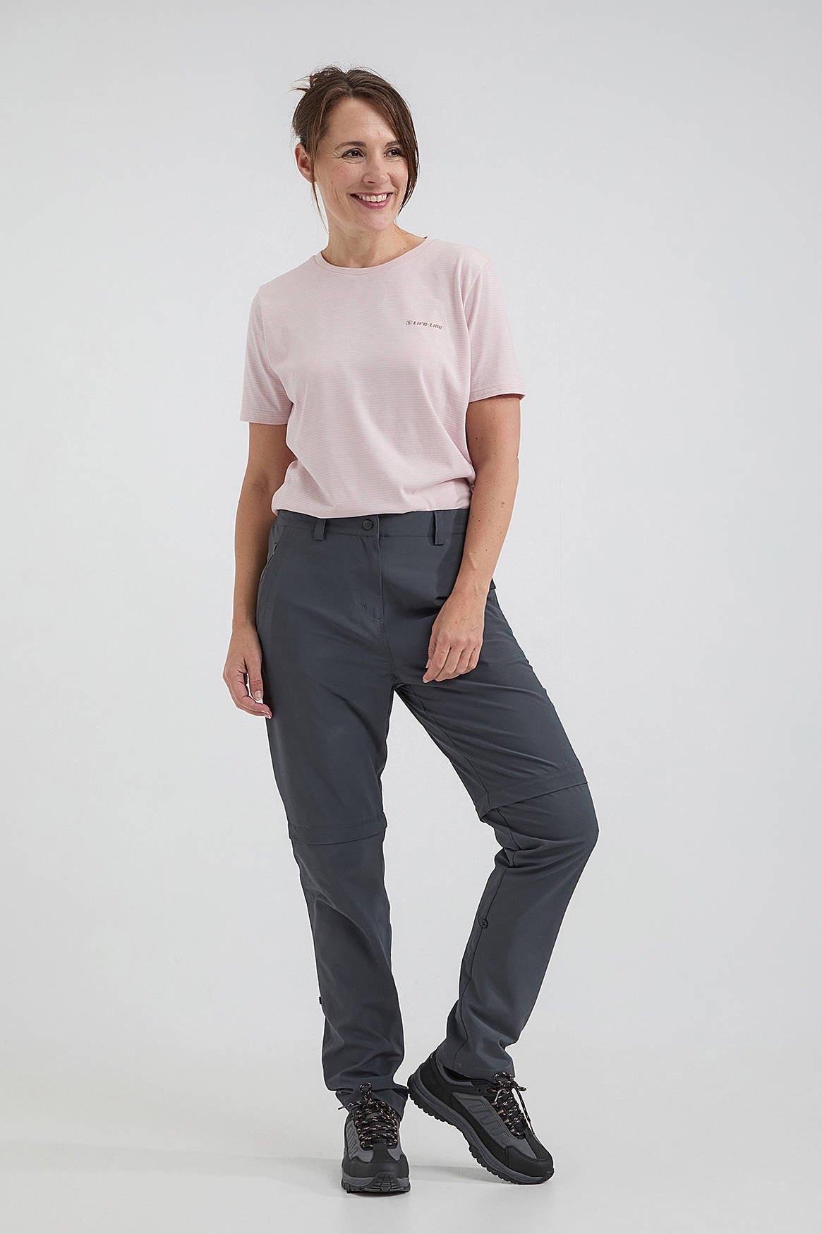 Life-Line outdoor afritsbroek Elina donkergrijs
