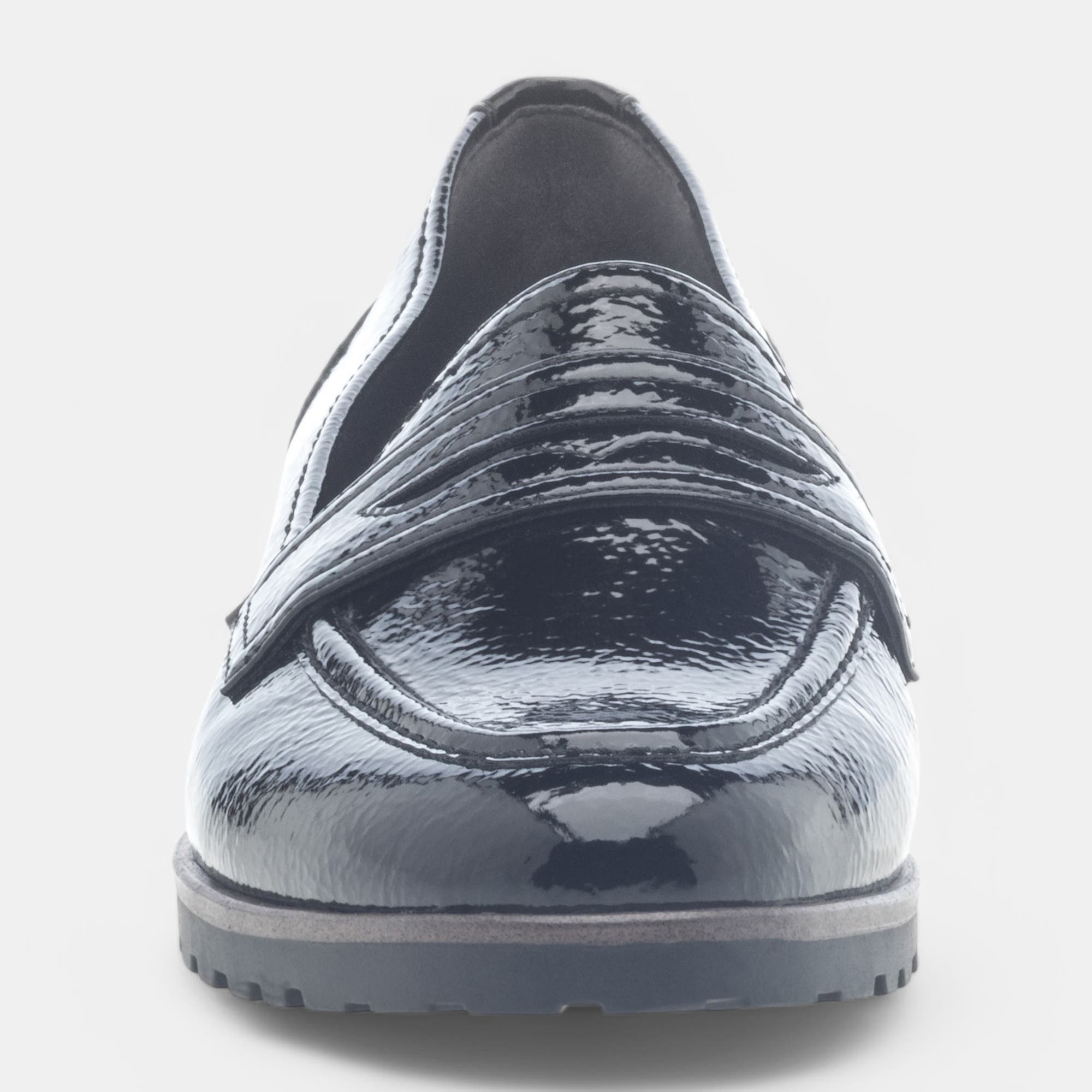 Mocassins Femme noir vernis
