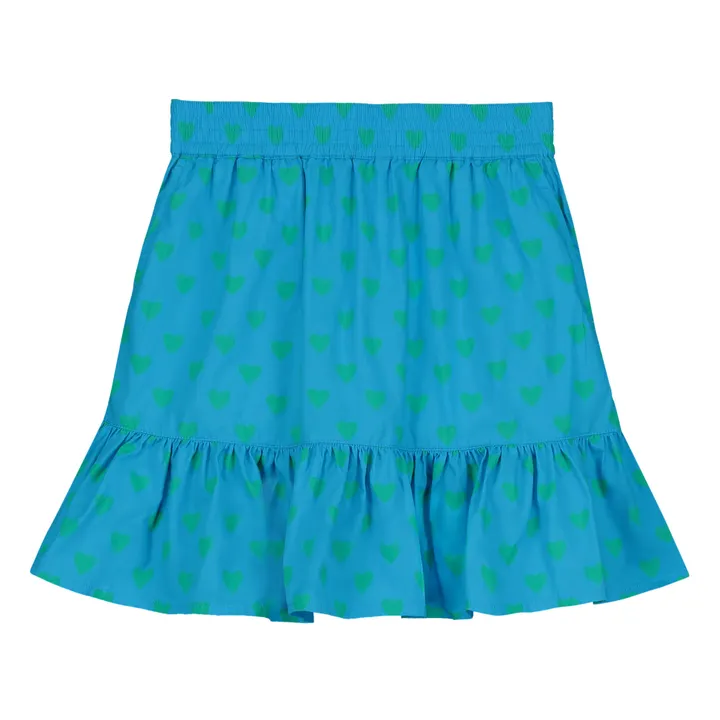 Holi & Love Jupe Irma Cœur Coton Bio | Turquoise