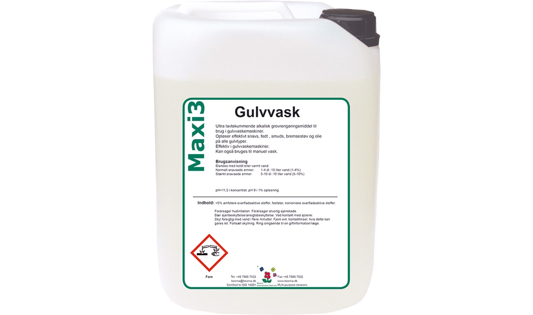 Maxi 3 Gulvvask, 10 liter