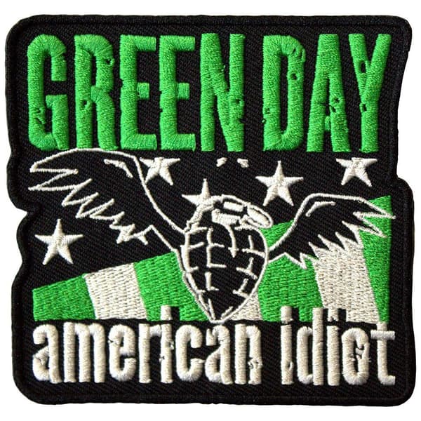 Green Day Woven Patch: American Idiot Wings (Standard)
