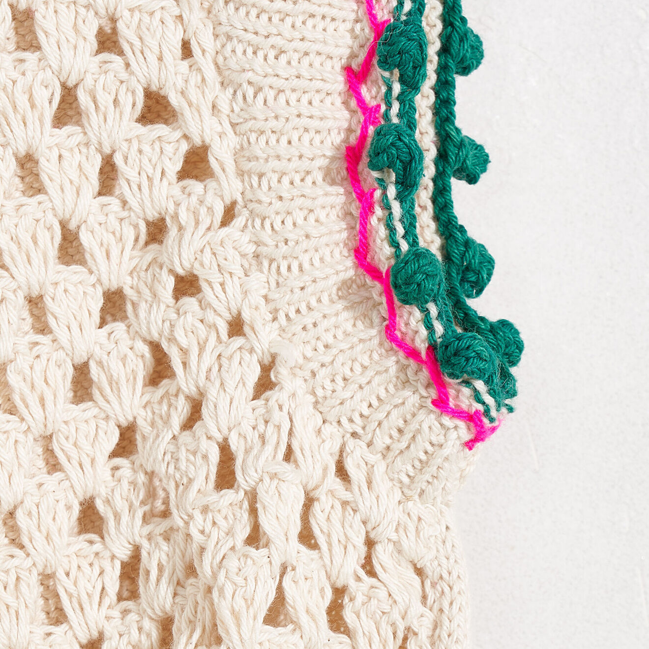 Bellerose Top crocheté Marh écru