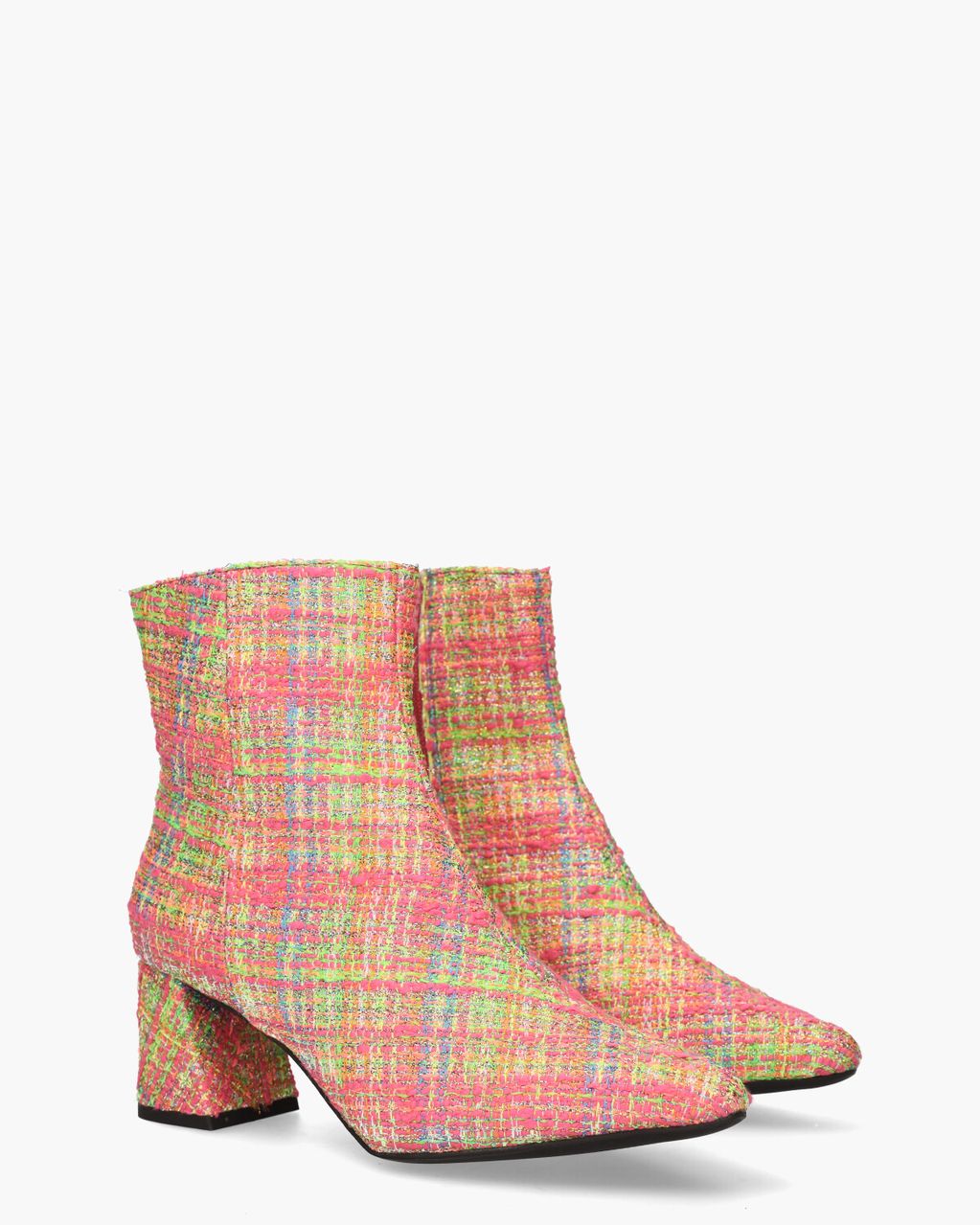 DWRS Label Lugano Tweed Multicolor Dames Enkelboots
