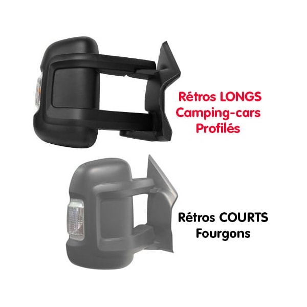 Coques rétros camping-car HTD Noires Ducato après 2006