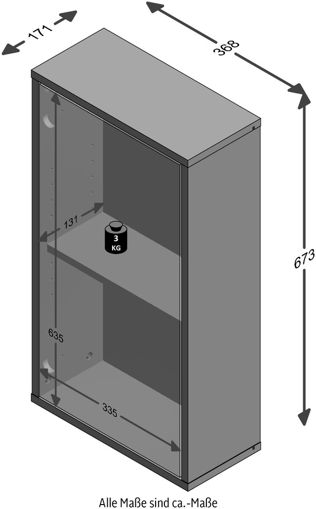 FMD Hängeschrank »Zamora« Breite 36,8 cm