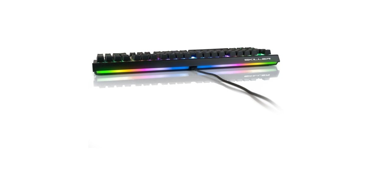 SharkoonSKILLER SGK60, gaming toetsenbord  (Zwart, US lay-out, Kailh Box White, RGB leds)
