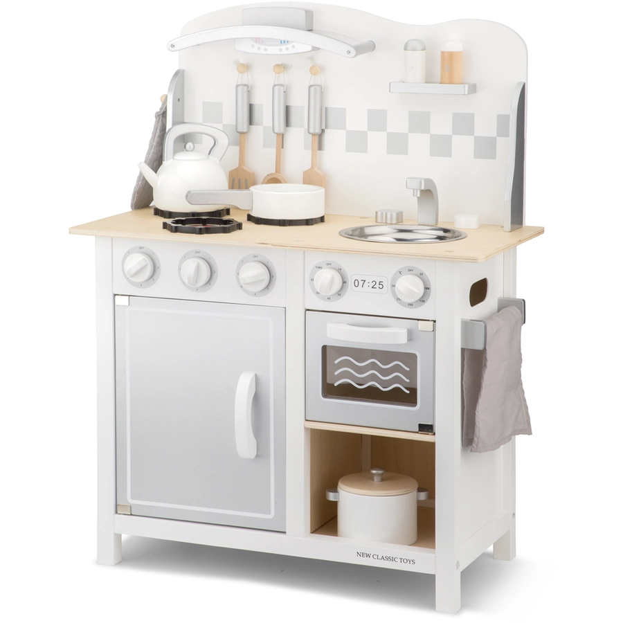 New Classic Toys Spielküche Bon Appetit Deluxe weißsilber