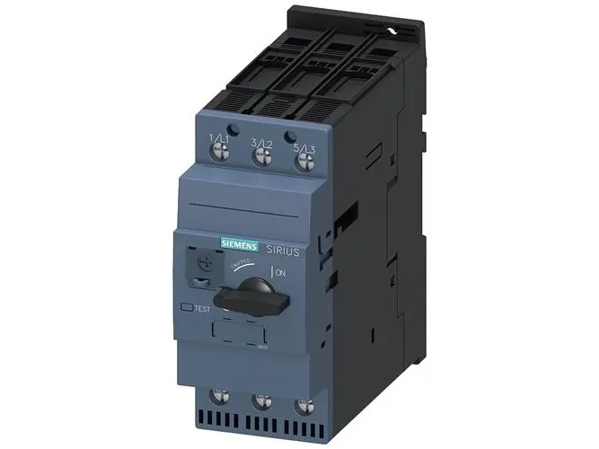 Siemens 3RV2431-4WA10 Effektafbryder 1 stk Indstillingsområde (strøm): 42 - 52 A Koblingsspænding (max.): 690 V/AC (B x H x T) 55 x 140 x 149 mm