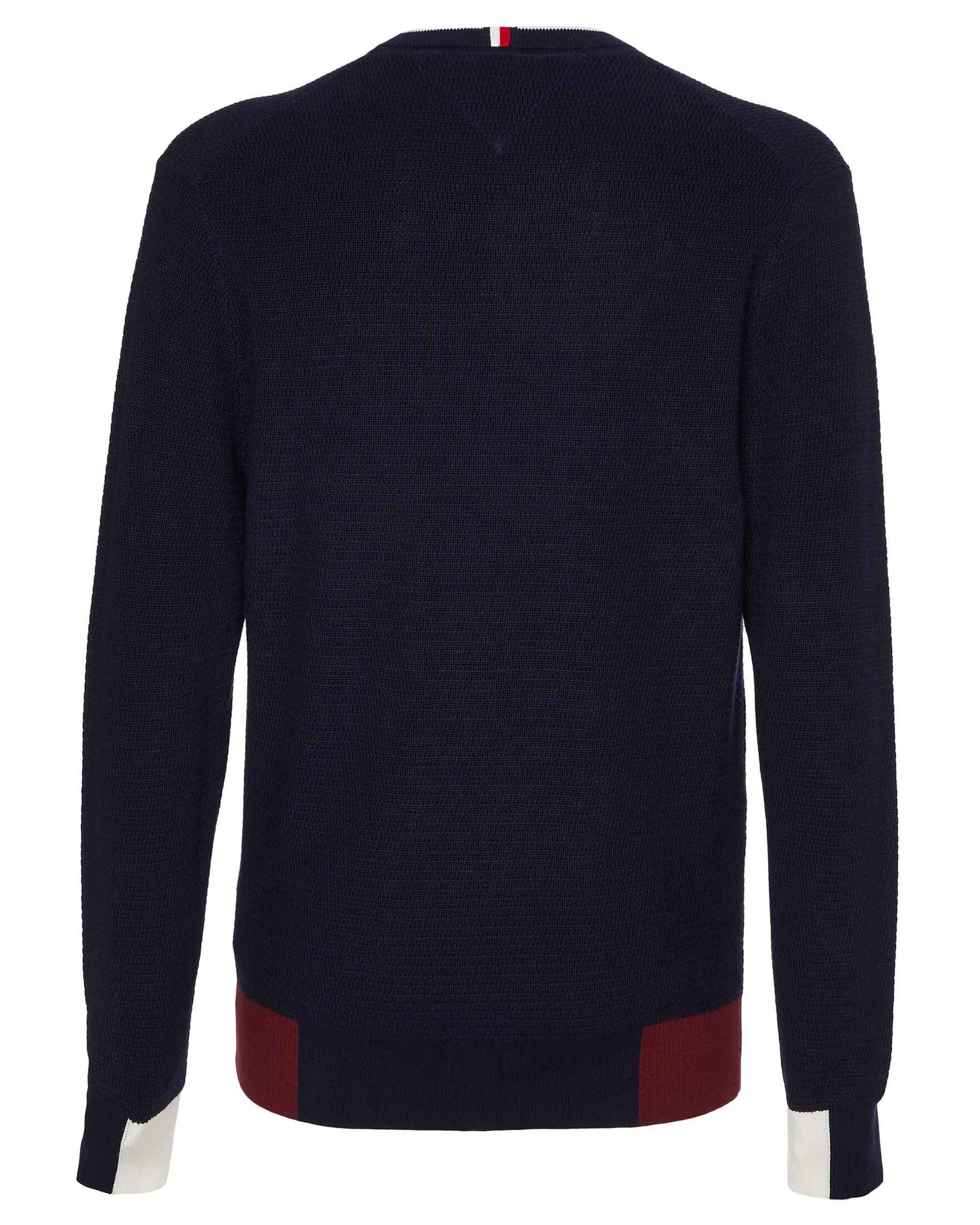 Tommy Hilfiger| Herren Strickpullover RWB BLOCK PLACEMENT Regular Fit
