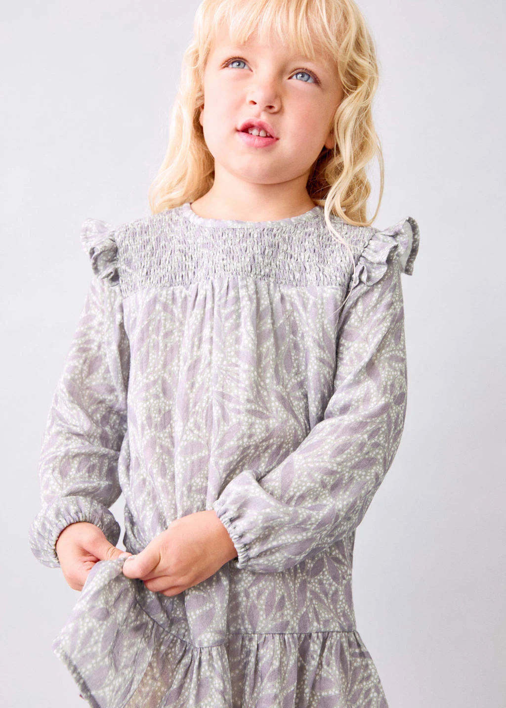 Mango Kids A-lijn jurk lila