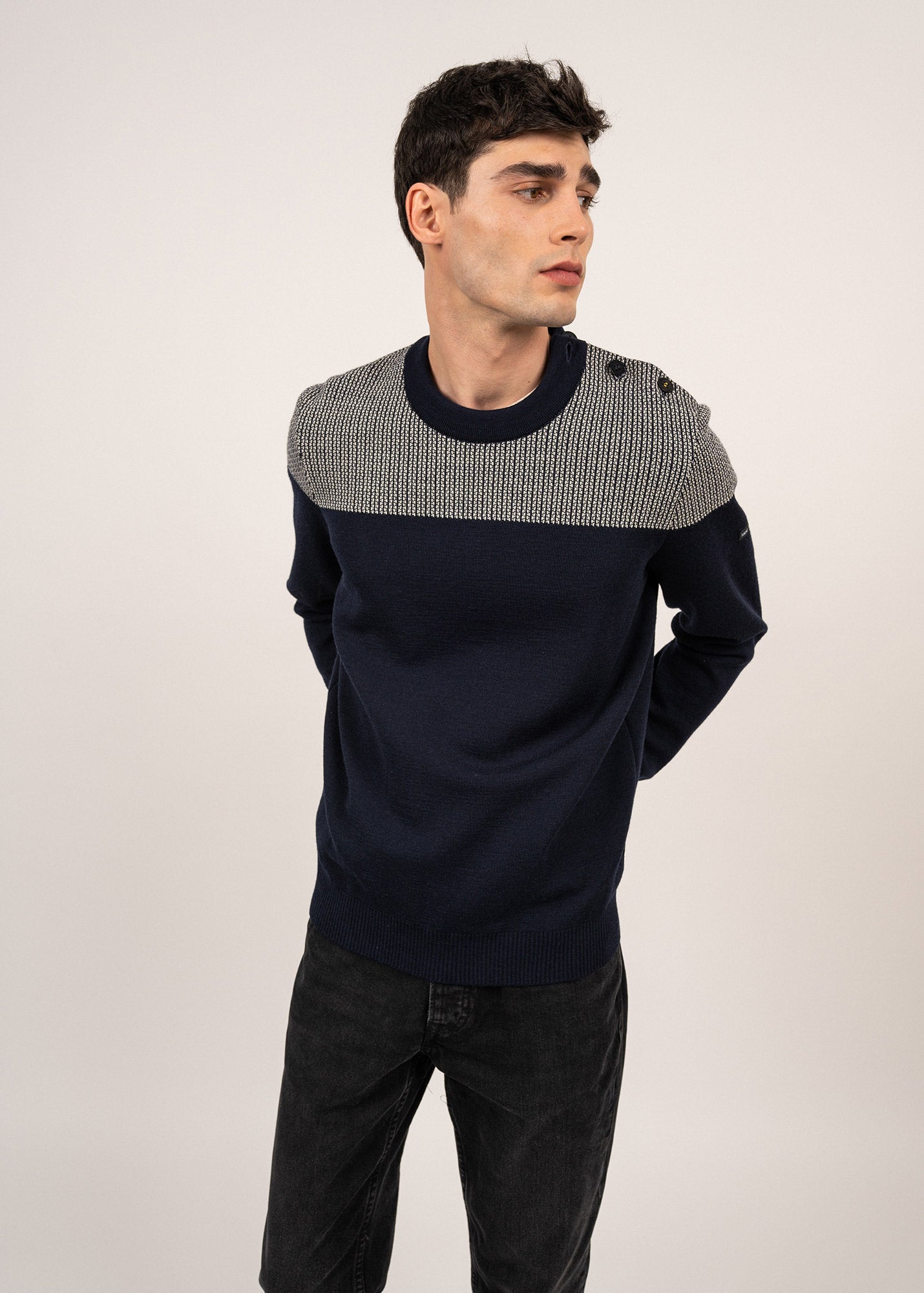 Pull marin bicolore Dinan