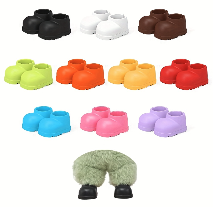 (1 Paar) Monsterhäschen Schuhe Puppen Zubehör Outfit Verkleidungs Accessoire - Blau