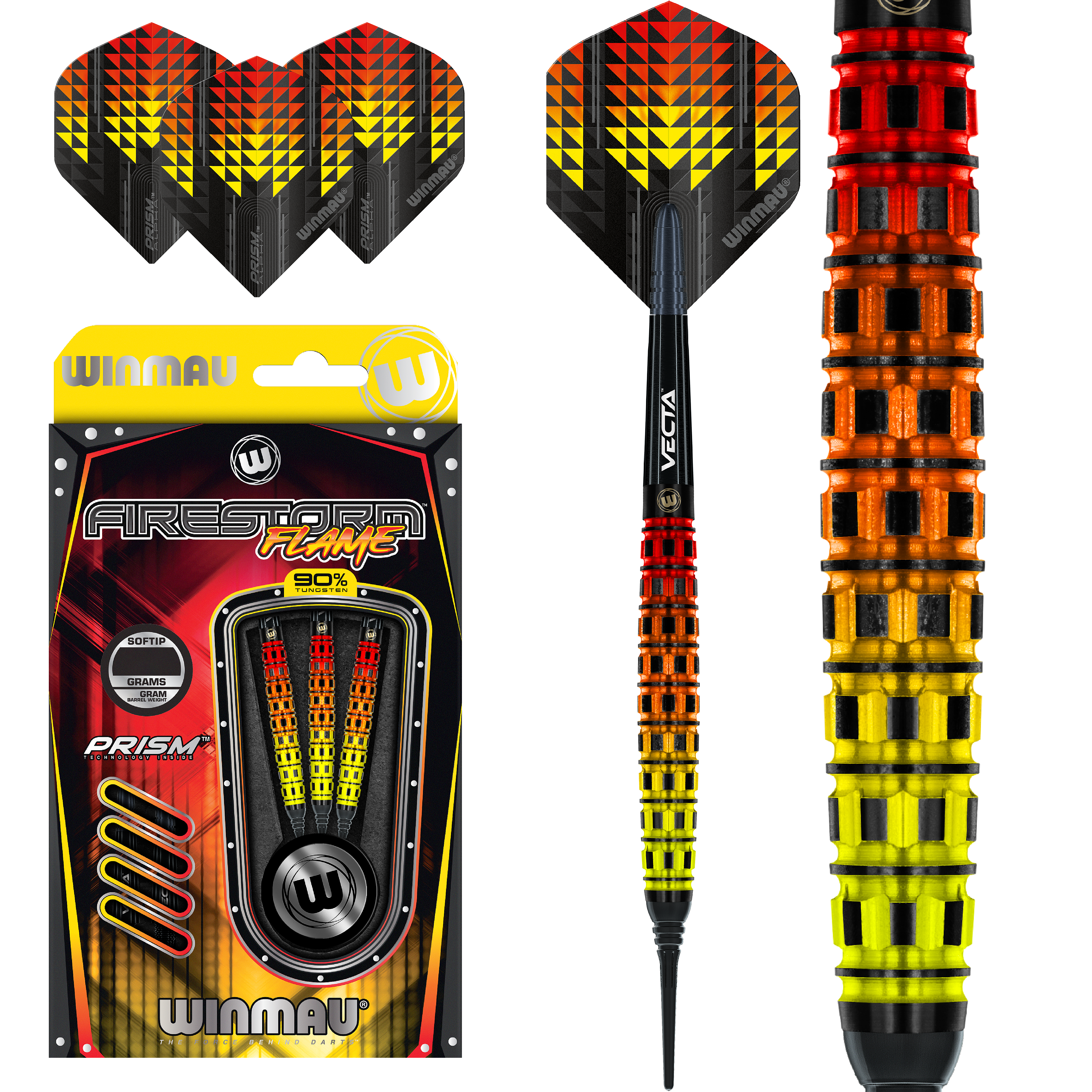 Winmau - Firestorm Flame Typ A - Softdart