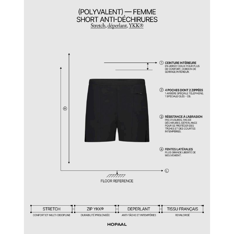 Short Anti-Déchirure - Short randonnée femme