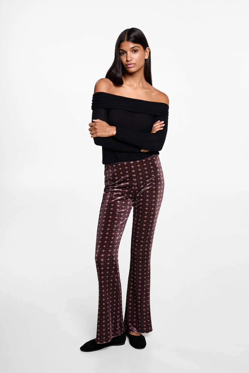 MANGO TEEN legging donkerrood