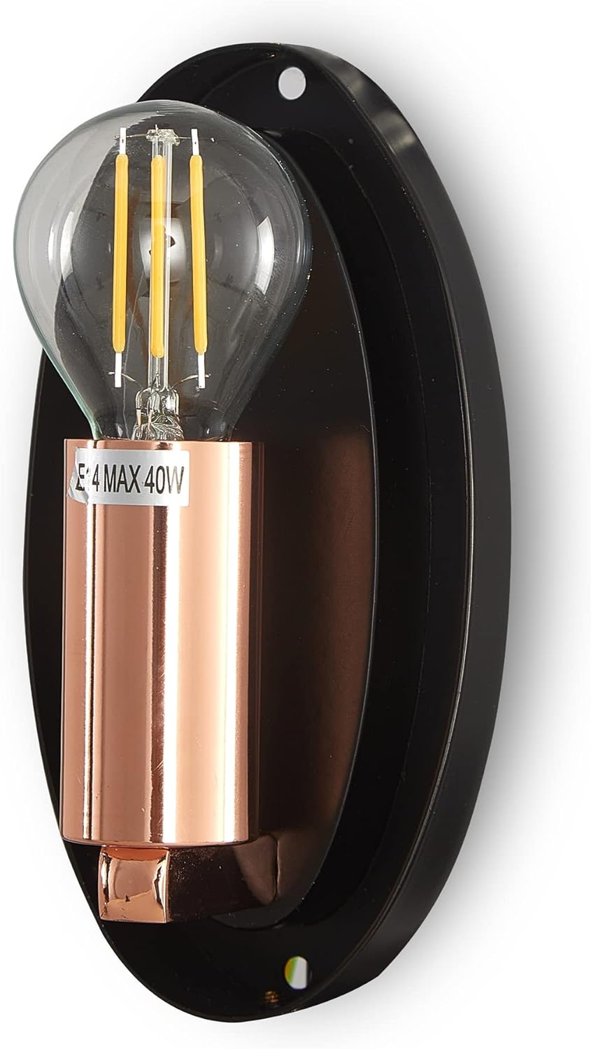 MAYTONI Mabell Wandleuchte innen – moderne Wandlampe – für LED Lampe E14 - Leuchte aus Metall - Wohnzimmerlampe, Schlafzimmerlampe, Flurlampe – Kupfer
