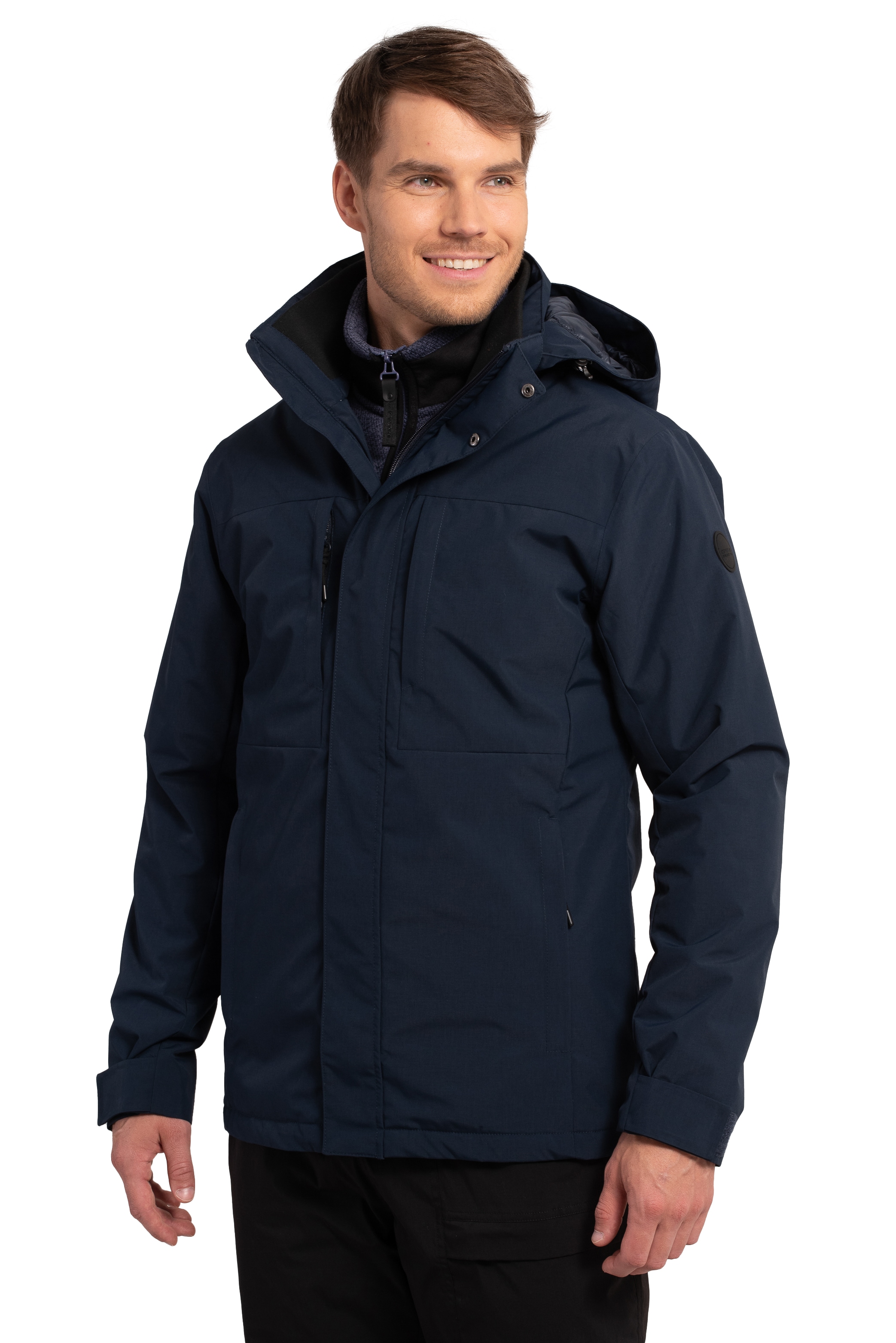 Icepeak Funktionsjacke »ICEPEAK ALSTON« mit Kapuze mit Logoschriftzügen an der Kapuzenkordel