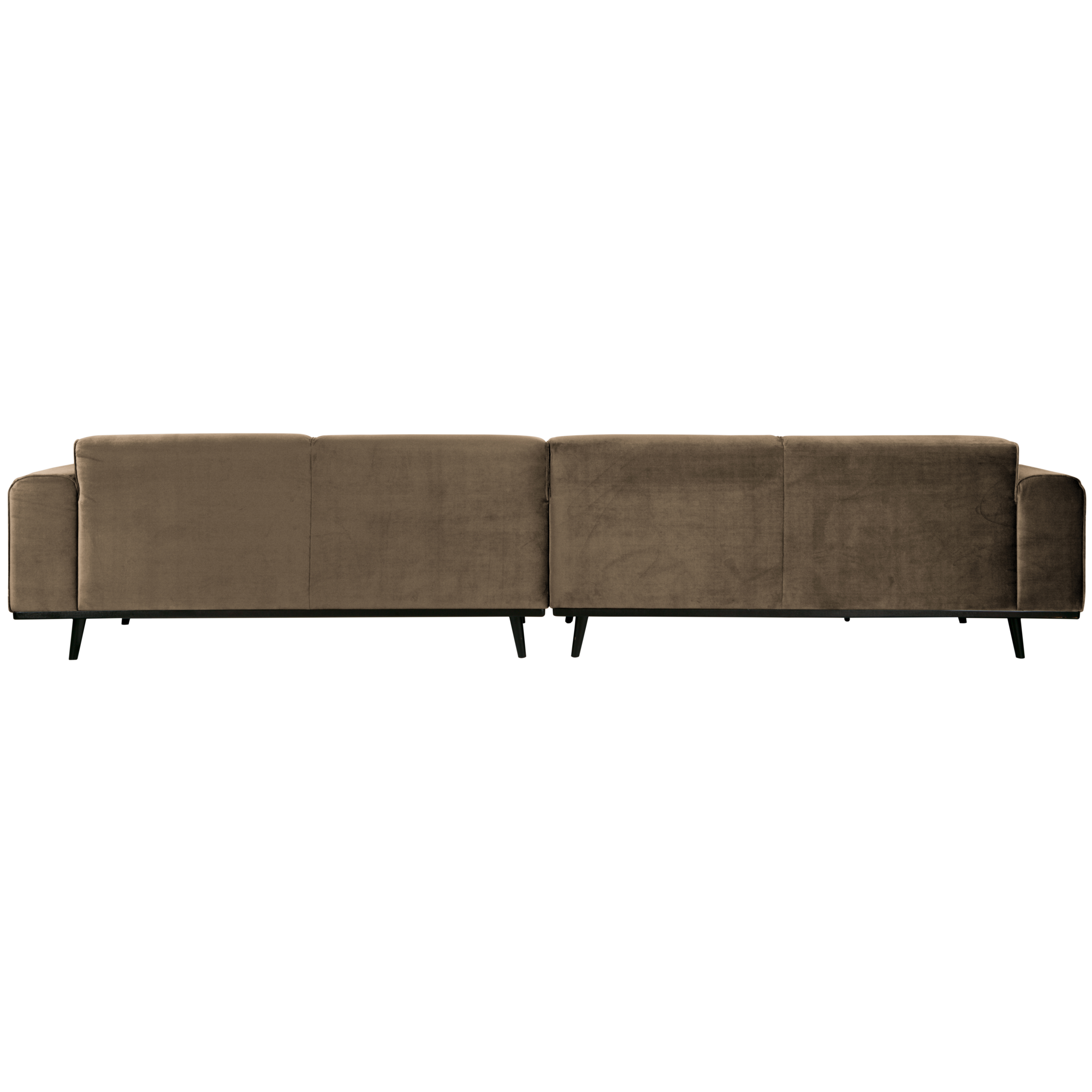 4-zits bank Statement XL Statement XL 4-Zits Bank - 372 cm - Fluweel - Taupe