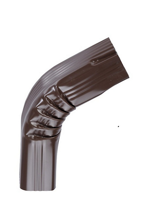 Coude frontal extérieur aluminium brun
