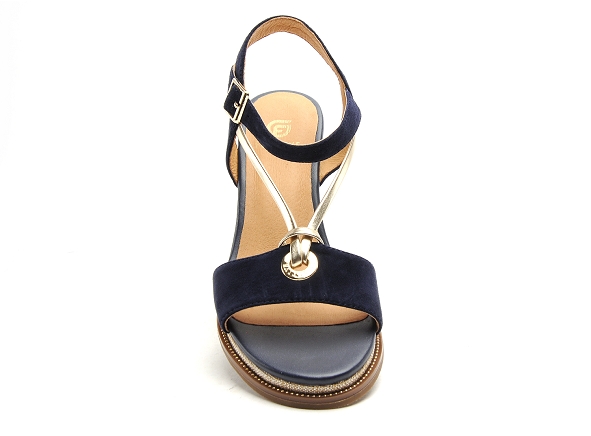 Fugitive nu pieds talons femme irdil bleu