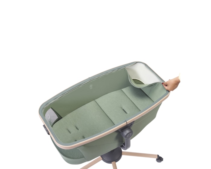 Alba All-in-One-Stubenwagen, Liegesessel und Hochstuhl 0 - 3 Y   0 - 15 kg    All-In-One-Lösung |    Bequeme Matratze |    Einfach umzustellen, einzustellen und zu bewegen |    100 % recycelte Materialien |