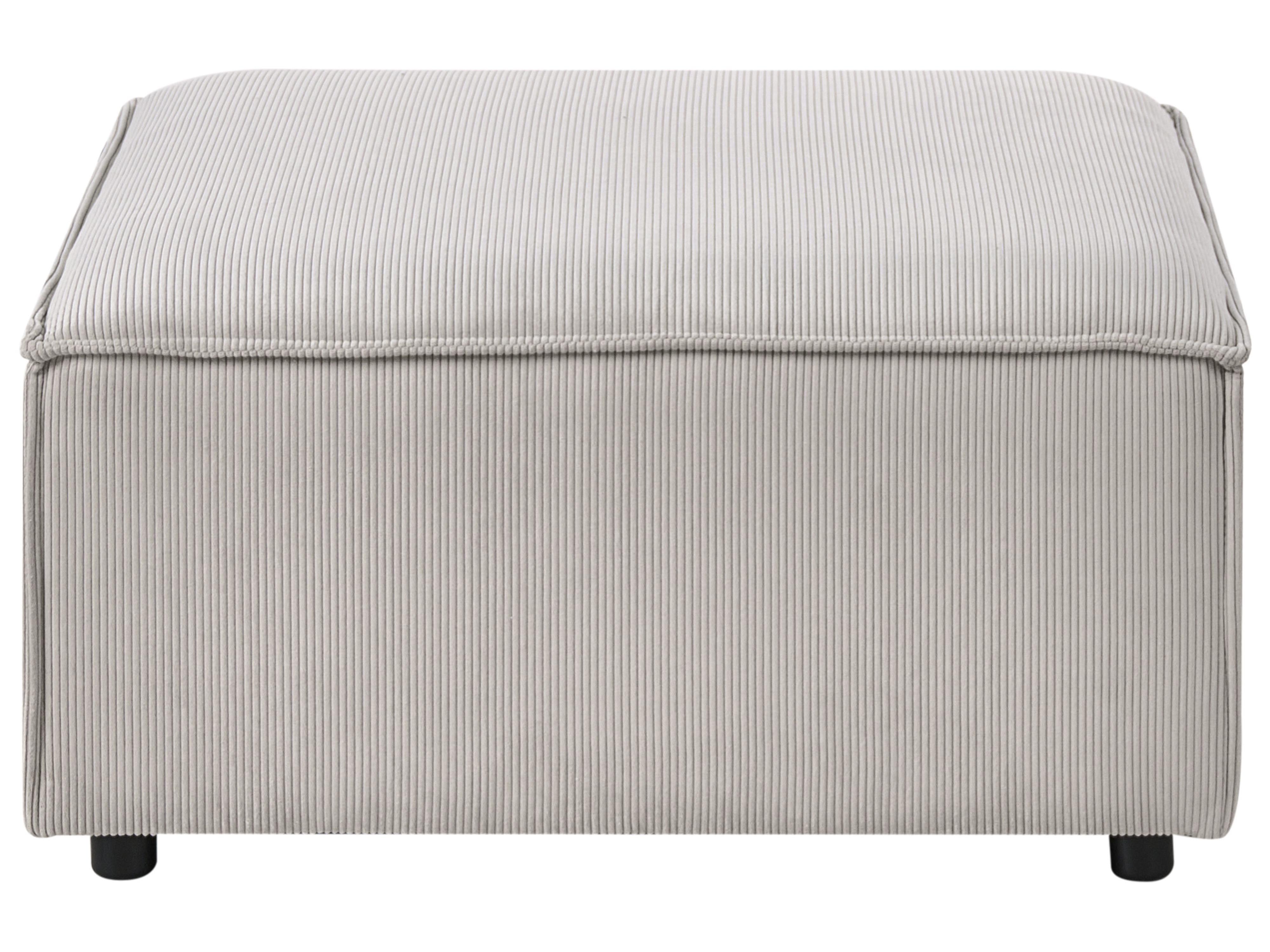 Modulaire hoekbank 3-zits ARDAL Corduroy Taupe met ottomaan linkszijdig