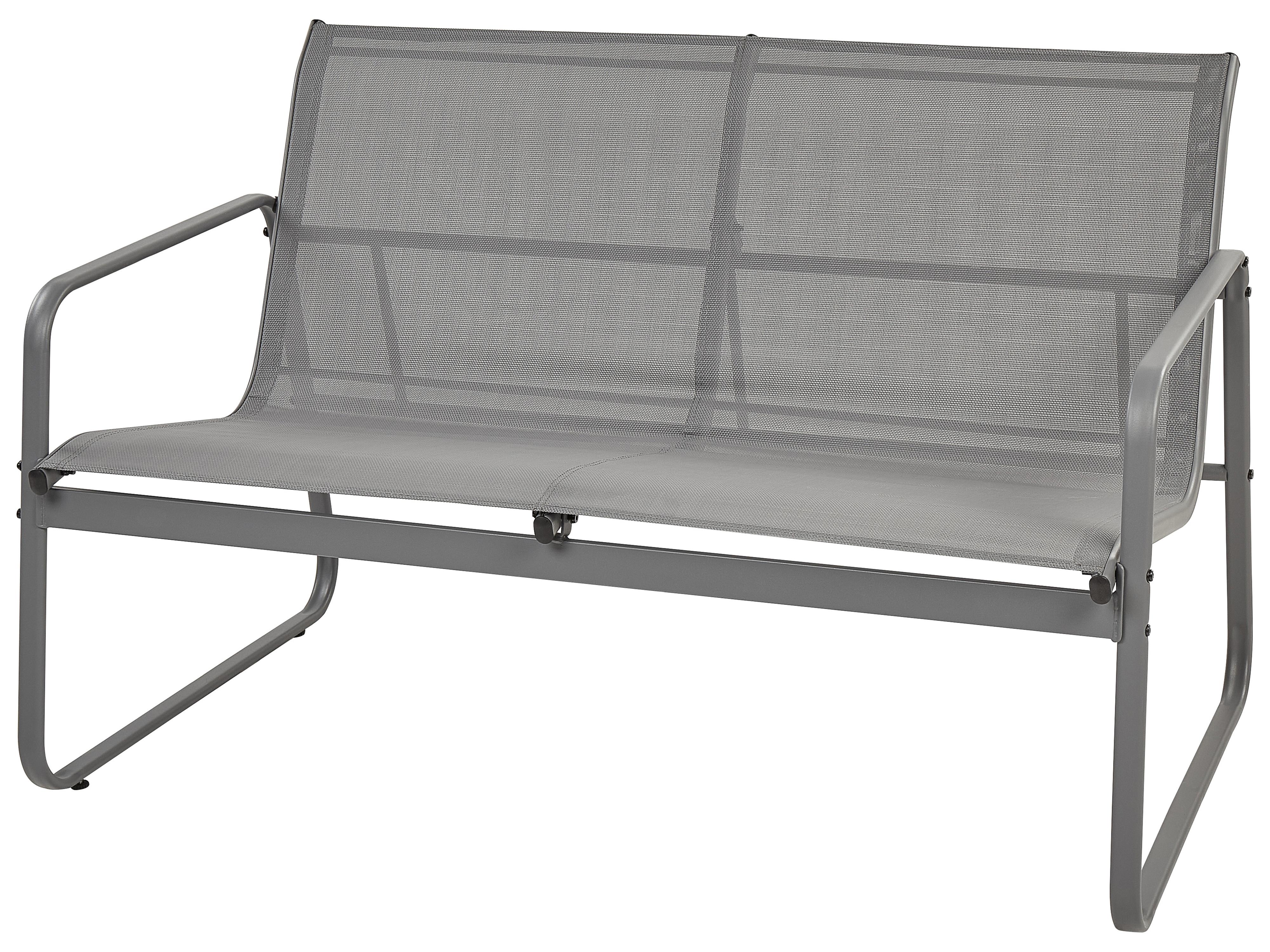 Loungeset met tafel 4-zits BARREA Metaal Grijs