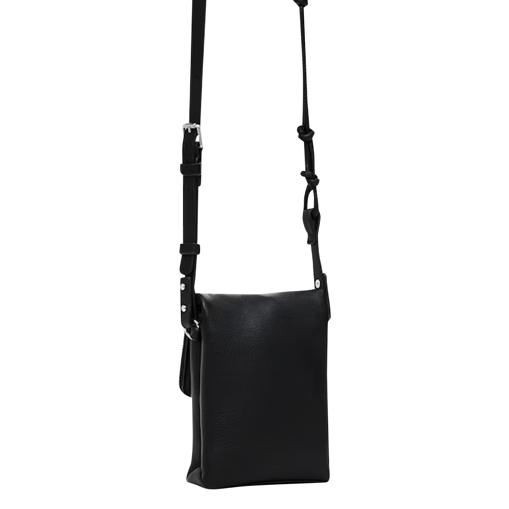 Sac bandoulière effet cuir | Noir