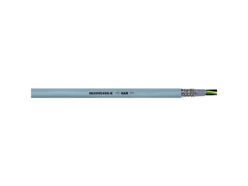 LAPP H05VVC4V5-K (NYSLYCYÖ-JZ) Styreledning 5 G 2.5 mm² Grå 35742/50 50 m