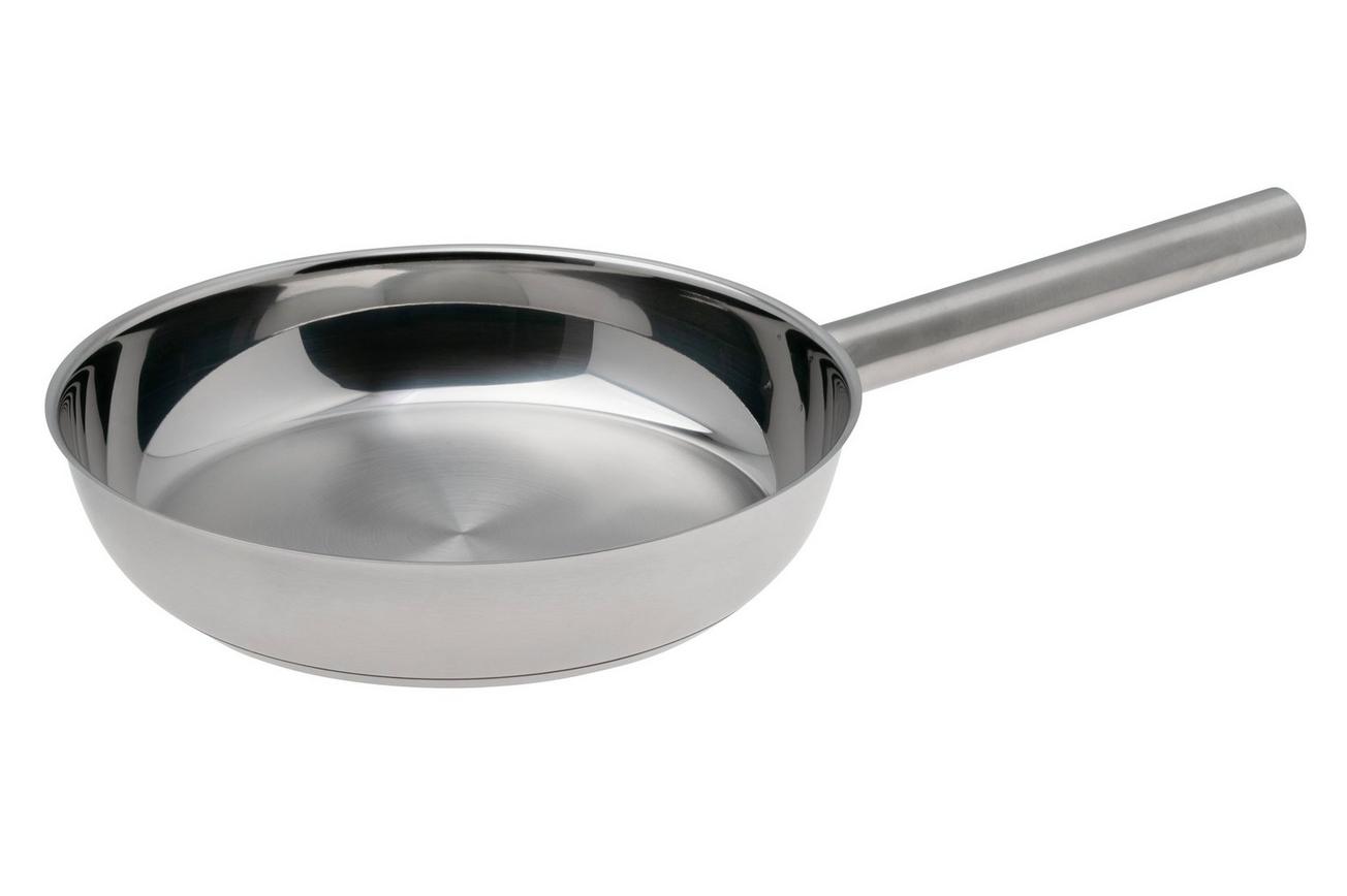 Combekk SUS-Y Pro 151128 Uncoated Recycled Stainless Steel, koekenpan, 28 cm