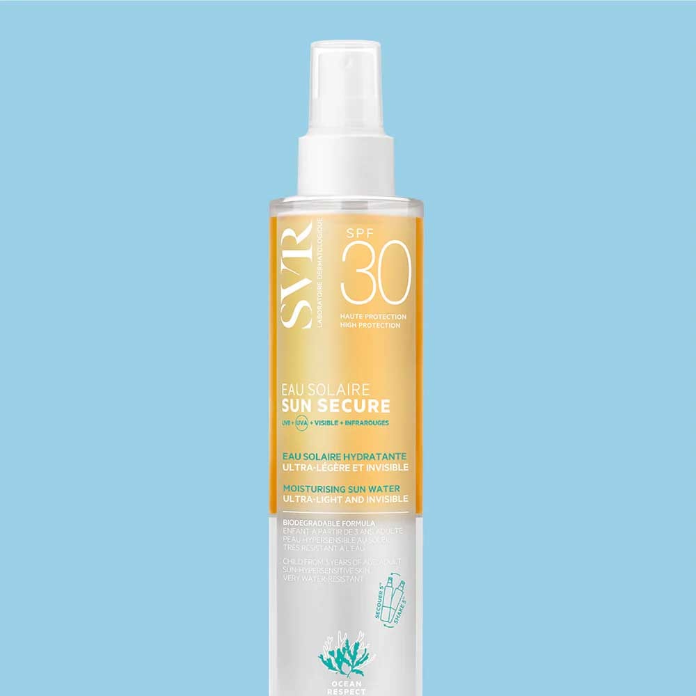 Eau solaire SPF 30 - Sun Secure - Niacinamide & vitamine E - Visage & corps - 200 ml