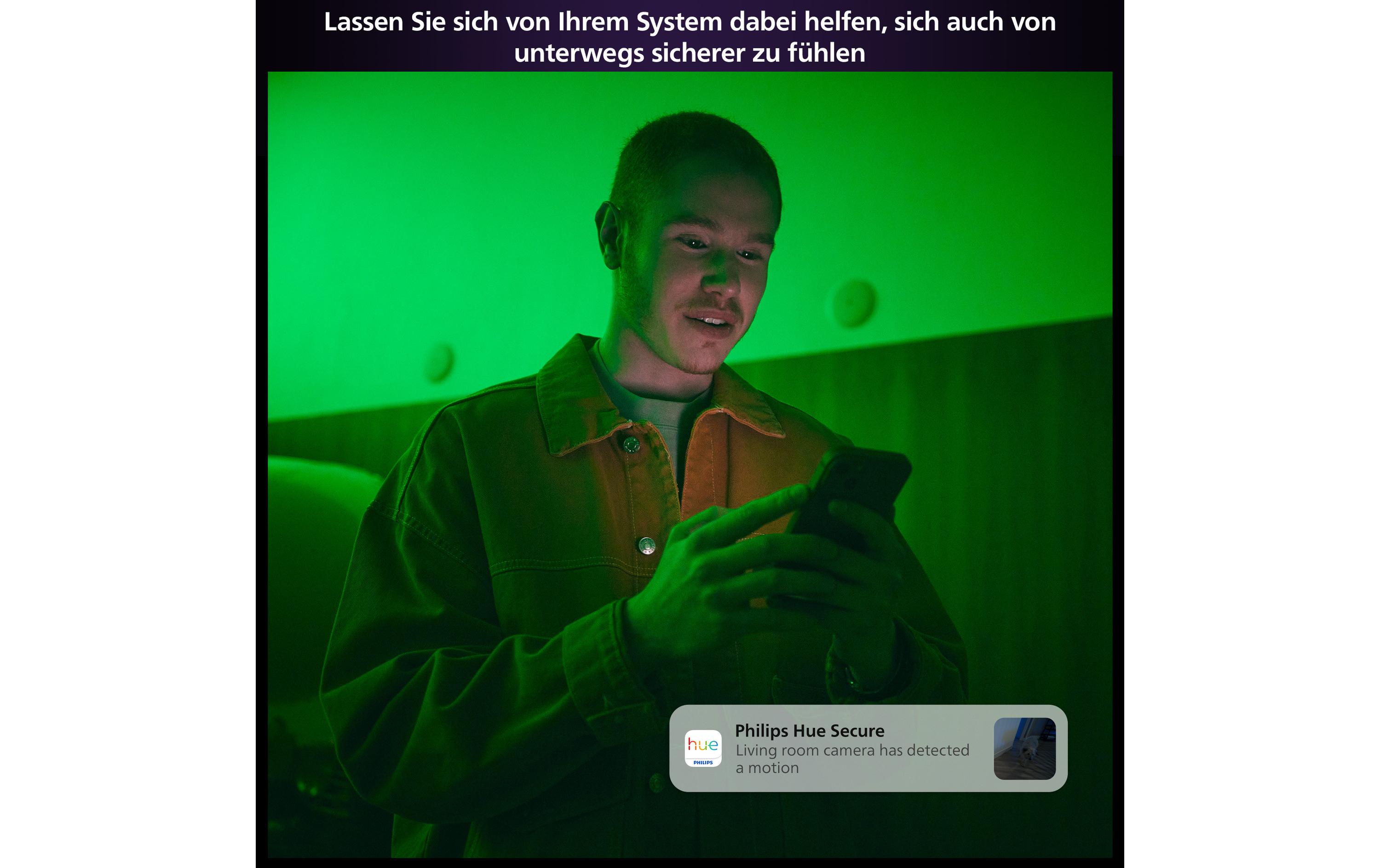 Secure kabelgebundene Kamera mit Standfuss Schwarz<br>Netzwerkkameras: intelligentes Zuhause, intelligentere Sicherheit
