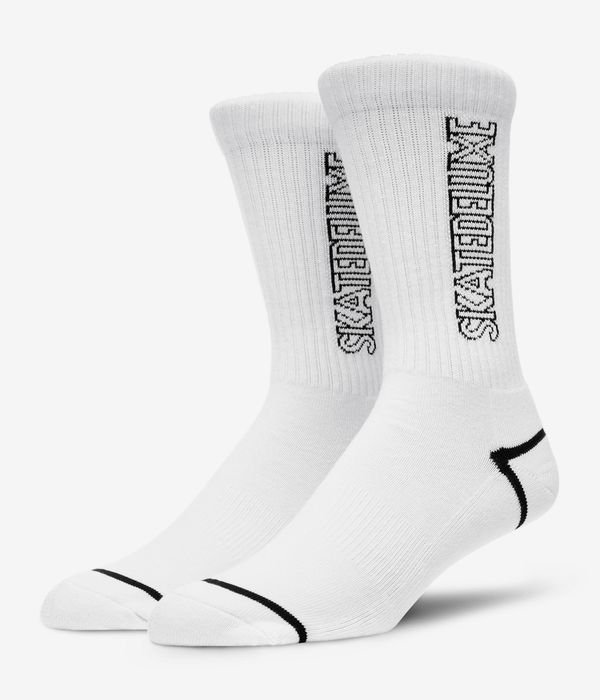 skatedeluxe Outline Socken US 6-13 (white black) 2er Pack