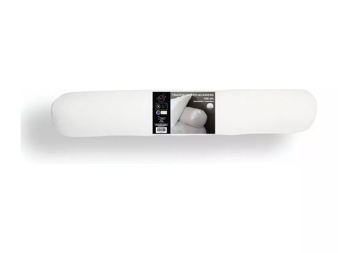 Traversin anti-acarien CONFORT largeur 160 cm, par Intemporel