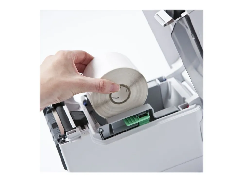 Brother TD-2120N - Etiketprinter - direkte termisk - Rulle (6,3 cm) - 203 dpi - op til 152.4 mm/sek. - USB 2.0, LAN, seriel, USB vært - skærer
