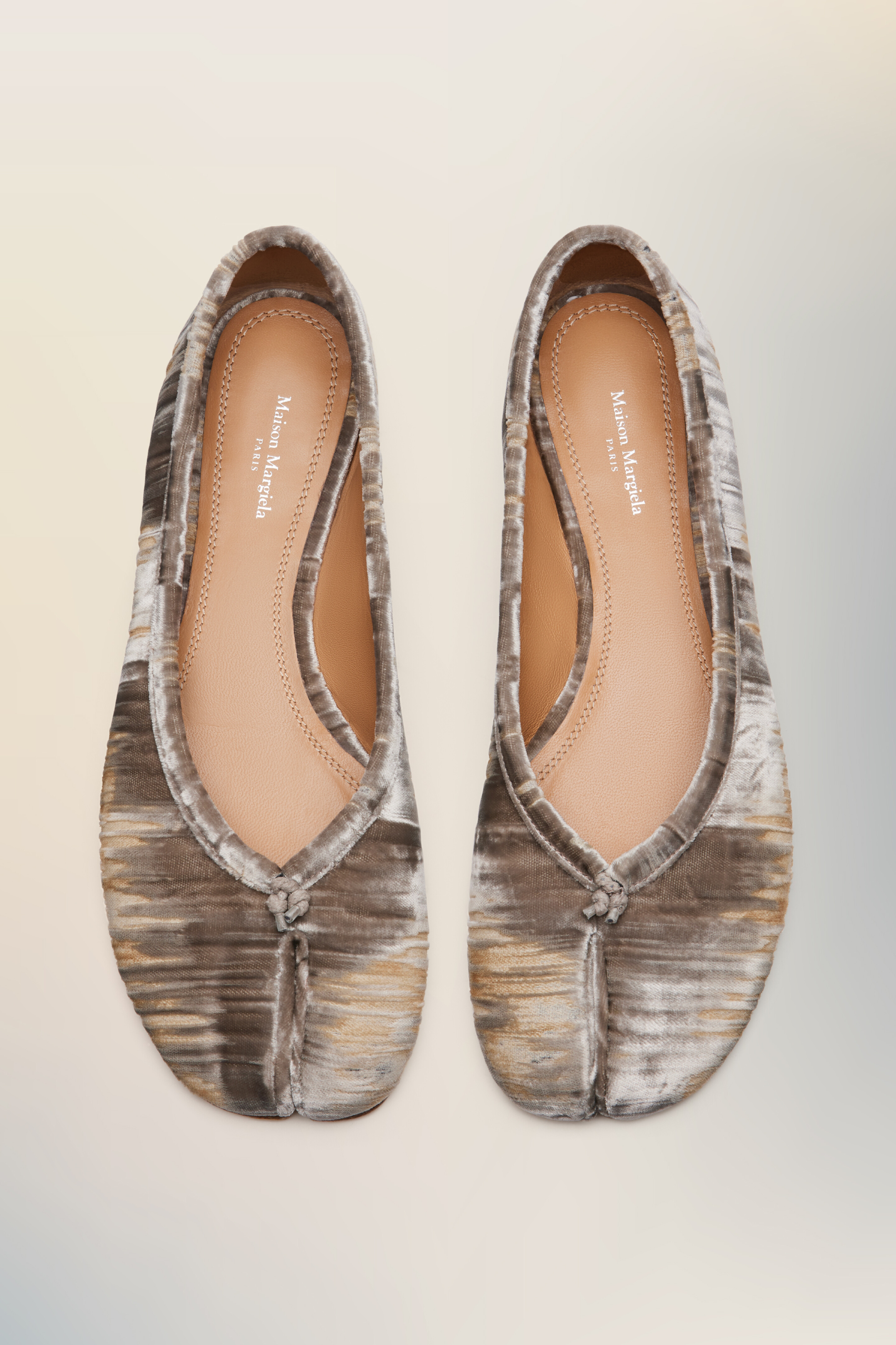 Ballerines Tabi marron en viscose - femme Marron